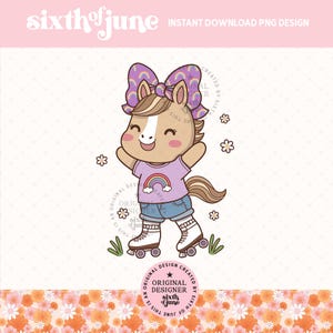 PNG poney kawaii, clipart cheval fille mignonne, illustration de shower de bébé arc-en-ciel violet, pépinière d'art animalier de la ferme pour invitation, t-shirt, art mural