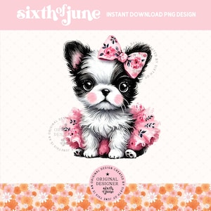 Niedliche Frühlings Tutu Französische Bulldogge Welpe Png, Hundeliebhaber Geschenk Designs, Hundemutter Sublimation, Tier Haustier Einladung Grafiken, Hunderasse Tshirt Png