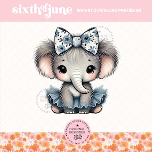 Cute Spring Tutu Elephant Png, Safari Spring Decor Sublimation Design, Summer Jungle Nursery Graphics, Elephant Lover Png, Elephant Tshirt