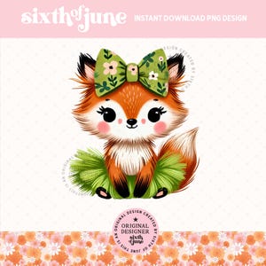Tutu de printemps mignon renard png, sublimation de décoration printanière des bois, graphiques d'été pour chambre d'enfant en forêt, amateur de renard Png, chemise enfant renard, DTF