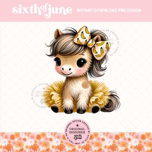 Niedliches Frühlings-Tutu-Pferd Png, Bauernhof-Tierfrühlings-Dekor-Sublimationsentwurf, Sommer-Pferd Png, kokettes Pferd Png, niedliches Girly T-Shirt Design