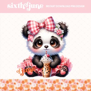 Adorabile panda coccoloso in formato PNG per San Valentino, teneri cuori di panda per San Valentino, adorabile panda amante del caffè in sublimazione, png di tendenza, pod, dtf