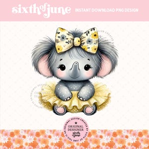 Cute Spring Tutu Elephant Png, Safari Spring Decor Sublimation Design, Summer Jungle Nursery Graphics, Elephant Lover Png, Elephant Tshirt