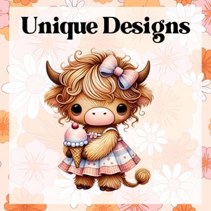 a cute little cow with a big bow on her head