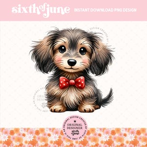 Süße Dackel Welpen Png, Hundeliebhaber Geschenk Designs, Hundemama Sublimation, Tier Haustier Einladung Grafiken, Hunderasse Tshirt Png, DTF, POD