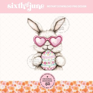 Osterhase mit Ei png, Osterhase Kokette Png, Osterhemd Png, Süßer Hase Png, Lustige Sonnenbrille Osterhase Png, Häschen Clipart