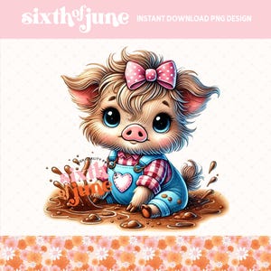 Bébé cochon Png, cochon mignon Png, cliparts mignons animaux de la ferme, ferme sublimation design, country girl Png, western cochon png, tendance png, POD