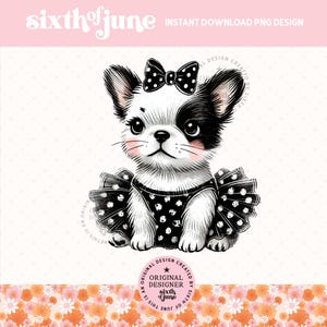 Lindo cachorro de bulldog francés con tutú de primavera PNG, diseños de regalos para amantes de los perros, sublimación de mamá perro, gráficos de invitación para mascotas animales, camiseta de raza de perro Png