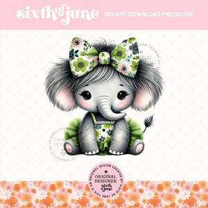 Cute Spring Tutu Elephant Png, Safari Spring Decor Sublimation Design, Summer Jungle Nursery Graphics, Elephant Lover Png, Elephant Tshirt