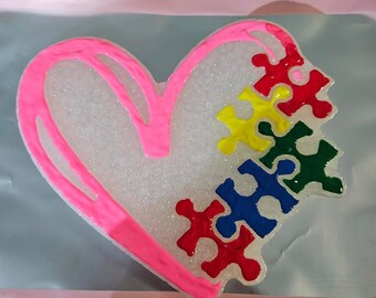 Puzzle Piece Heart Car Freshener