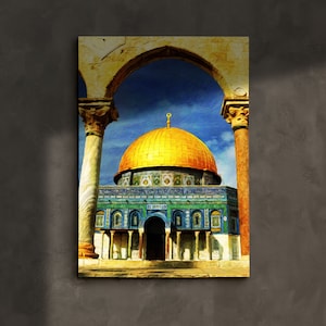 Al-Masjid al-Aqsa Illuminating Quds | Islamic Canvas | Muslim Gifts | Masjid Al Aqsa | Islamic Wall Decor | Islamic Decoration