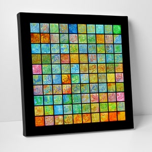 99 Names of Allah (Al Asma ul Husna) Canvas Wall Art
