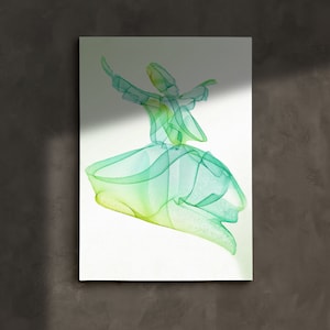 Sufi Dervish Dance Canvas Print: Islamic Home Art, Rumi Decor