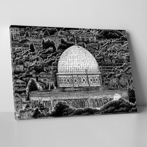 Al-Aqsa Mosque Canvas | Islamic Home Decor | Islamic Canvas | Muslim Gifts | Masjid Al Aqsa | Islamic Wall Art | Islamic Home Art
