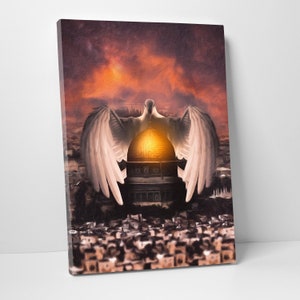 Jerusalem Canvas Art: Islamic Home Wall Decor