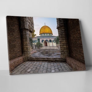 Quds Canvas Wall Art | Islamic Wall Decor | Islamic Decoration | Muslim Wall Art | Masjid Al Aqsa | Quds | Islamic Canvas