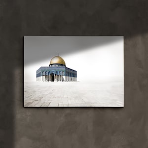Felsendom Brilliance | Masjid Al Aqsa Leinwand Wandkunst | Palästina | Palästina Kunst | Felsendom | Al Aqsa | Al-Quds-Moschee