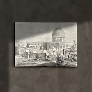 Masjid Al Aqsa Canvas Print: Islamic Home Wall Art