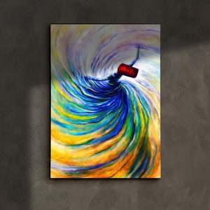 Dervish&#39;s Dance of Colors | Sufi Dervish | Rumi Wall Decor | Islamic Home Art | Whirling Dervish | Islamic Wall Decor | Islamic Decoration