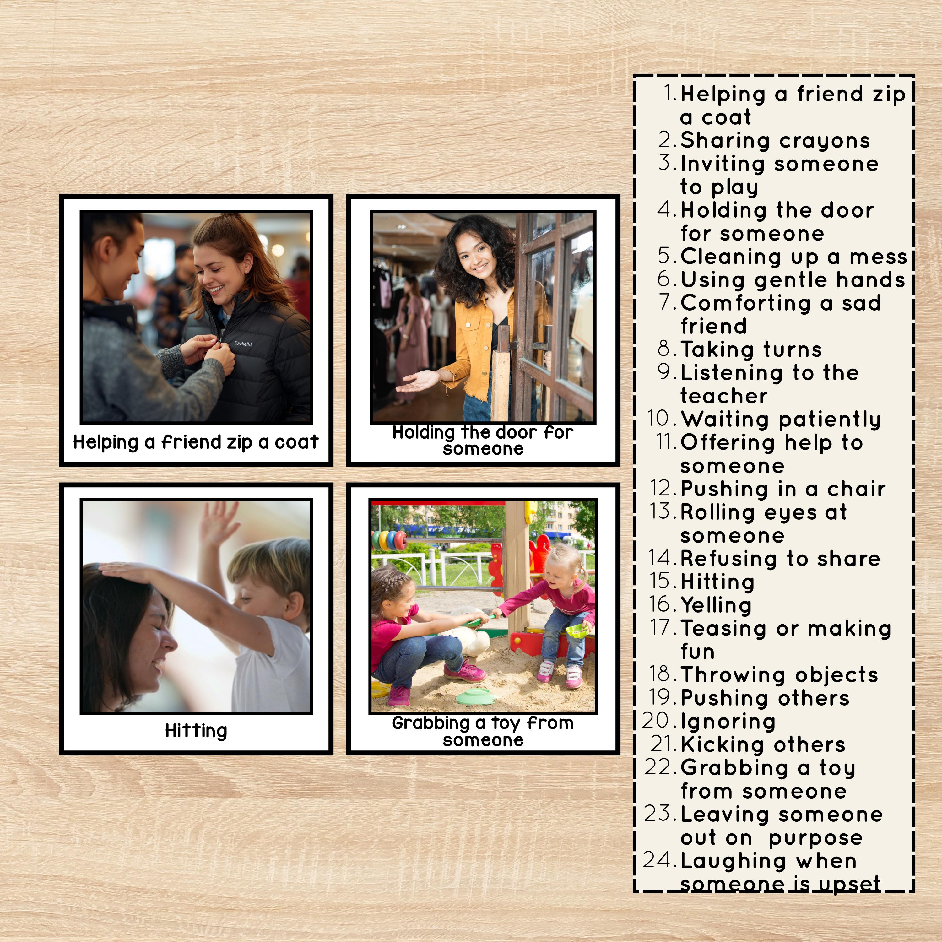 Kind Vs Unkind Sorting Game | Social Skills Activity (digital Download ...