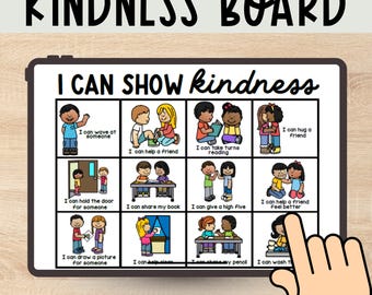 Kindness Board for Kids Printable PDF | SEL Game | Classroom Challenge | Homeschool & Counseling Tool