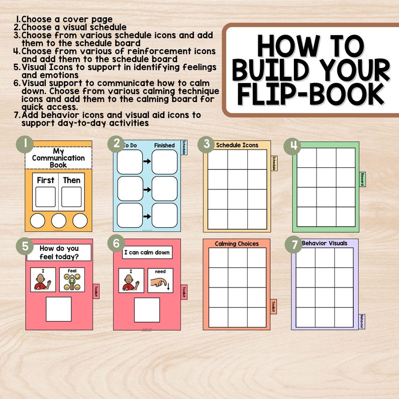 Visual Communication Book: School Edition- Special Education, Calming ...