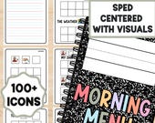Special Education Visual Daily Journal: Core Needs, Calendar, Icons (Printable PDF)