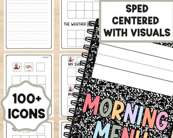 Special Education Visual Daily Journal: Core Needs, Calendar, Icons (Printable PDF)