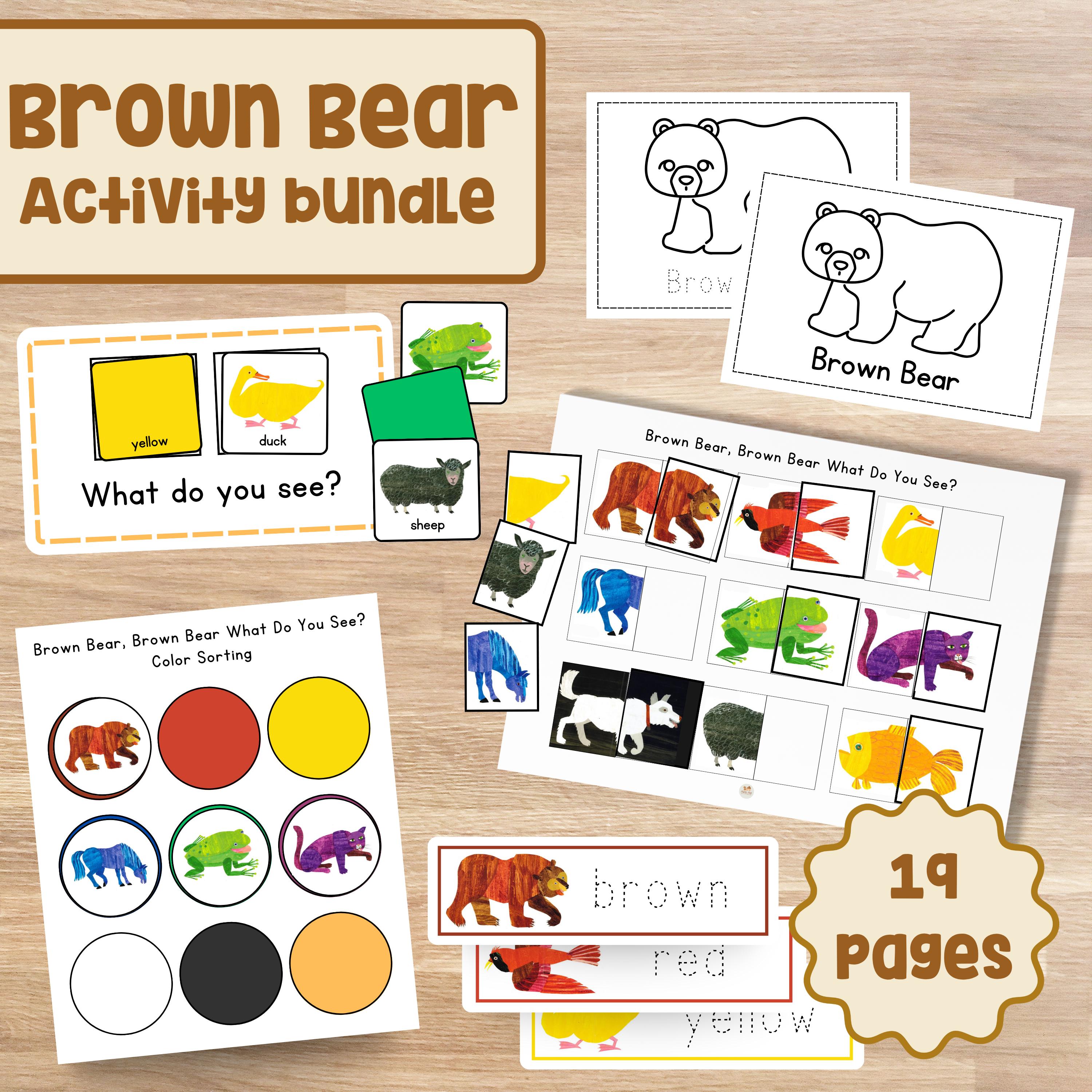 Brown Bear Activity Bundle: Montessori Educational Game (digital ...