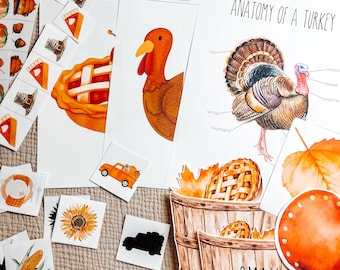 Thanksgiving Learning Unit: Preschool & Kindergarten Printable (Instant Download)