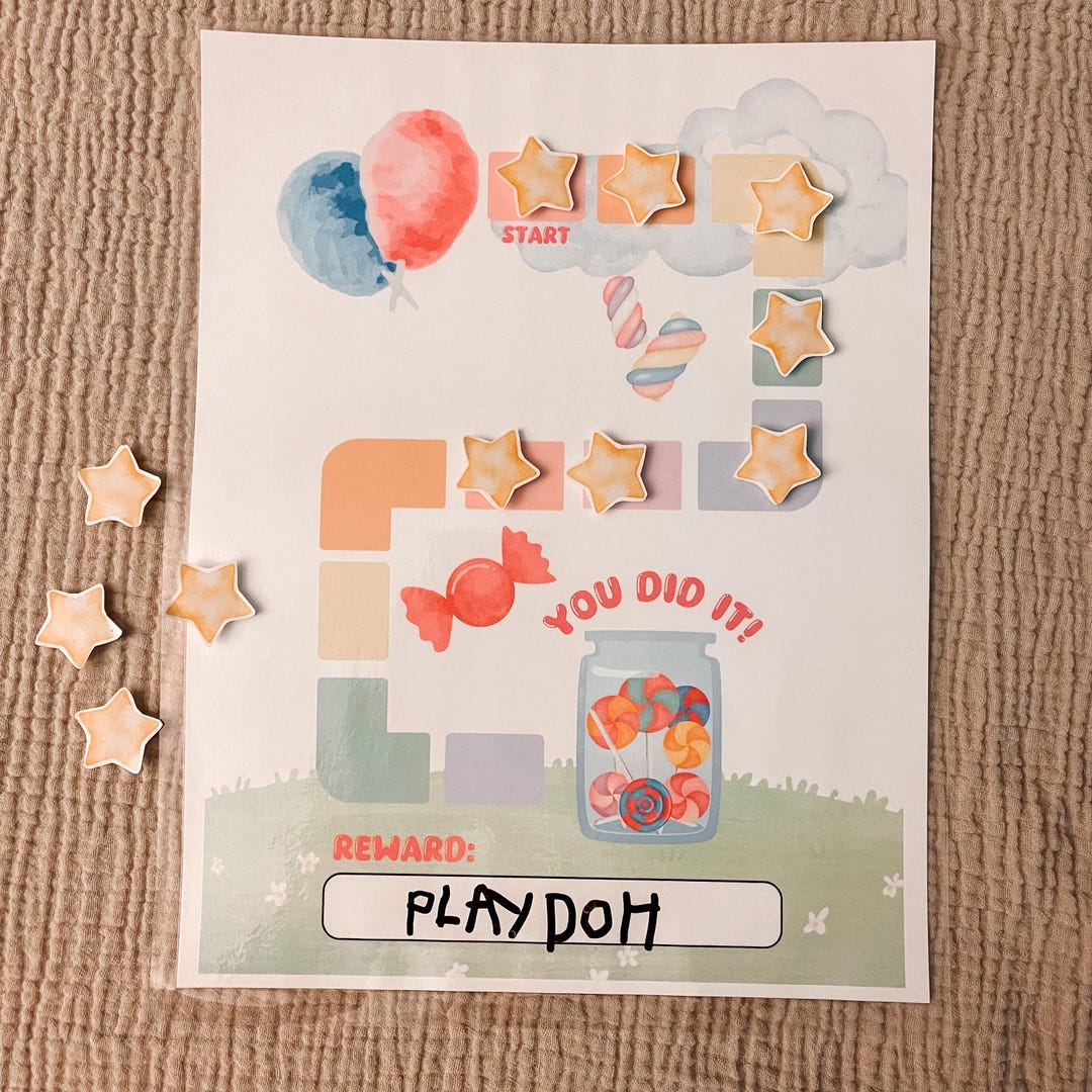 Printable Candyland Reward Chart, Kids Behavior Chart, Instant Download ...