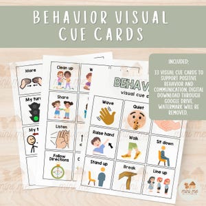Speciaal onderwijs en gedrag Waarschuwingskaarten visuele communicatie, gedragsondersteuning, leerhulpmiddel ABA