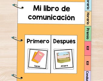 Spanish Visual Communication Book for Autism & SpED: Schedules, Behavior, Activities Español (Digital Download)