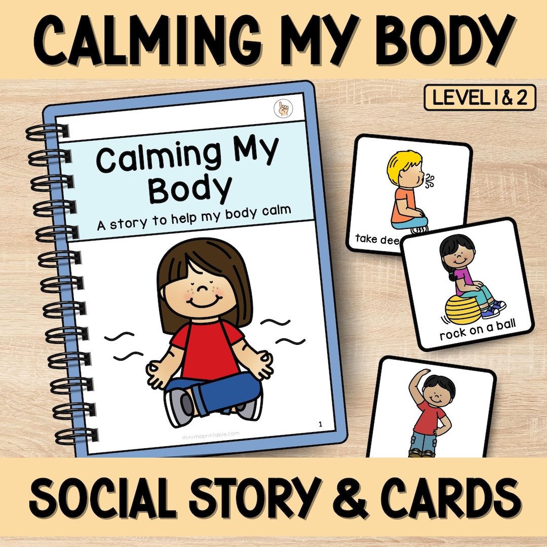 Calming My Body Social Story | Toddler & Special Education Behavior ...