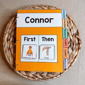 FYSIEKE BOEK- Verbale en visuele communicatieboek voor schema, versterking, kalmerende strategieën en gedragsondersteuning, speciaal onderwijs