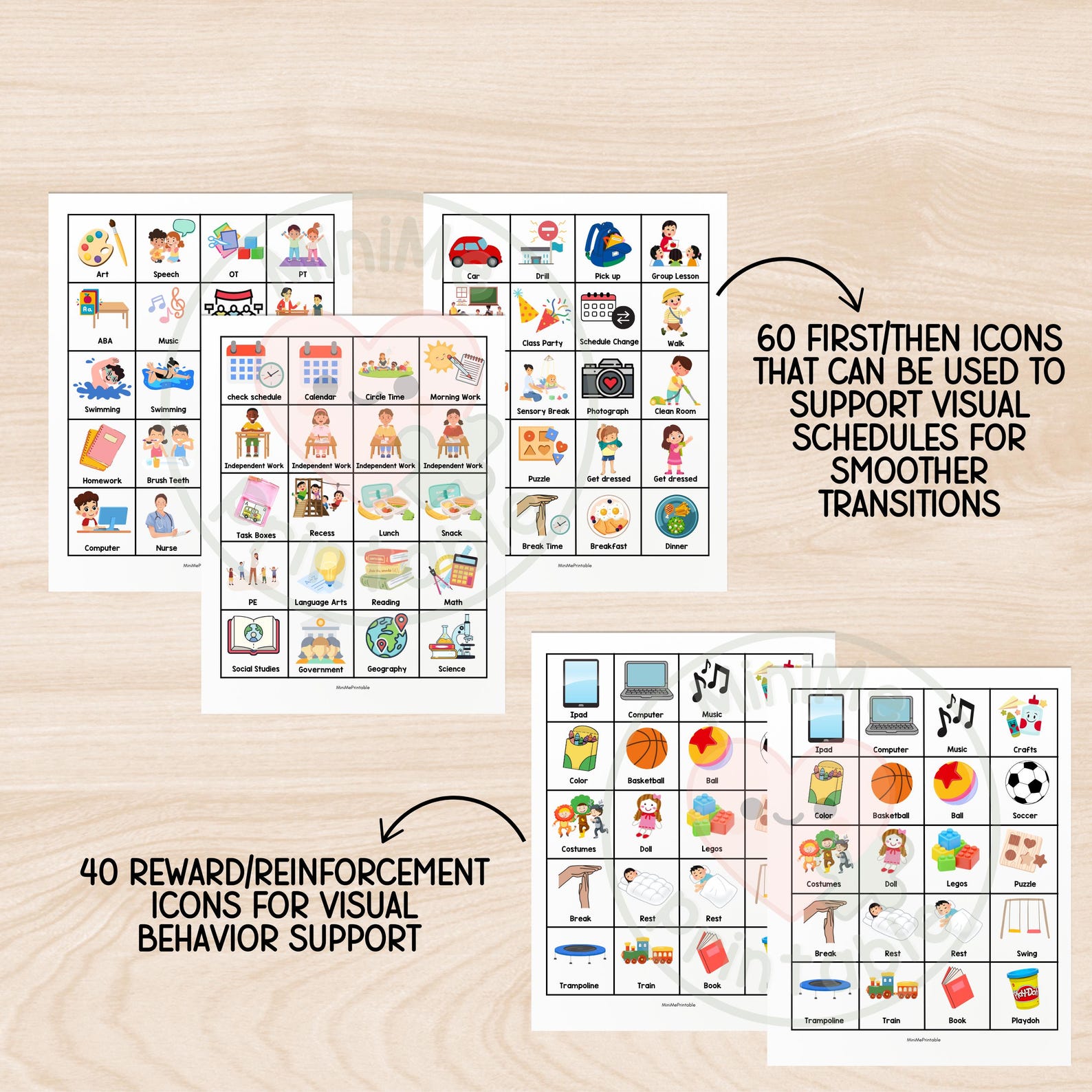 Visual Schedule Printable: First Then Board, Autism Behavior Support ...