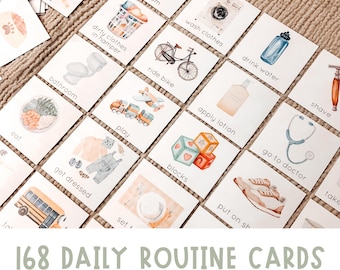 Toddler Daily Routine and Rhythm Schedule Cards: Montessori Visual Schedule (Digital Download)