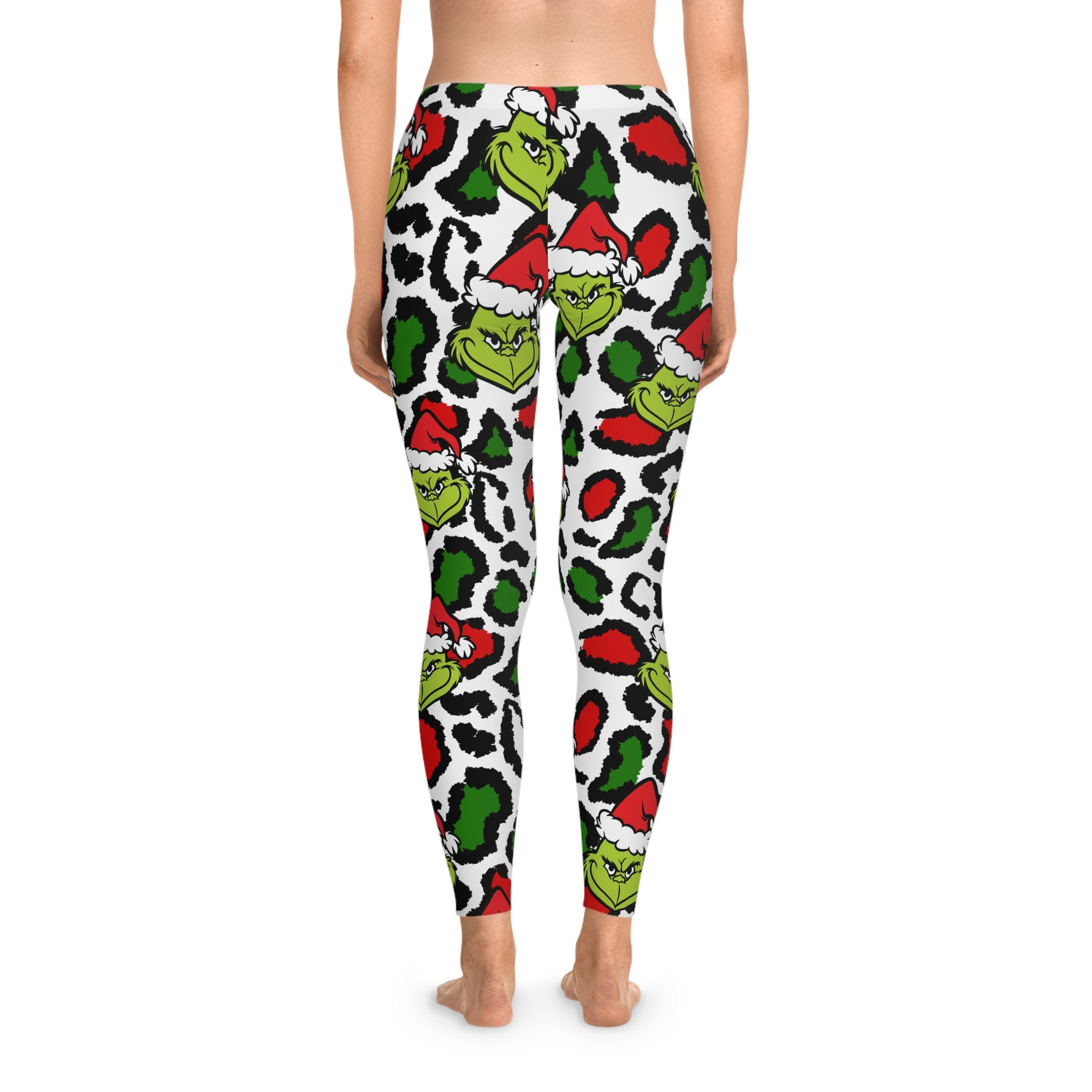Grinch Pants Christmas is Mine Yoga Full Length Leggings, Stretchy