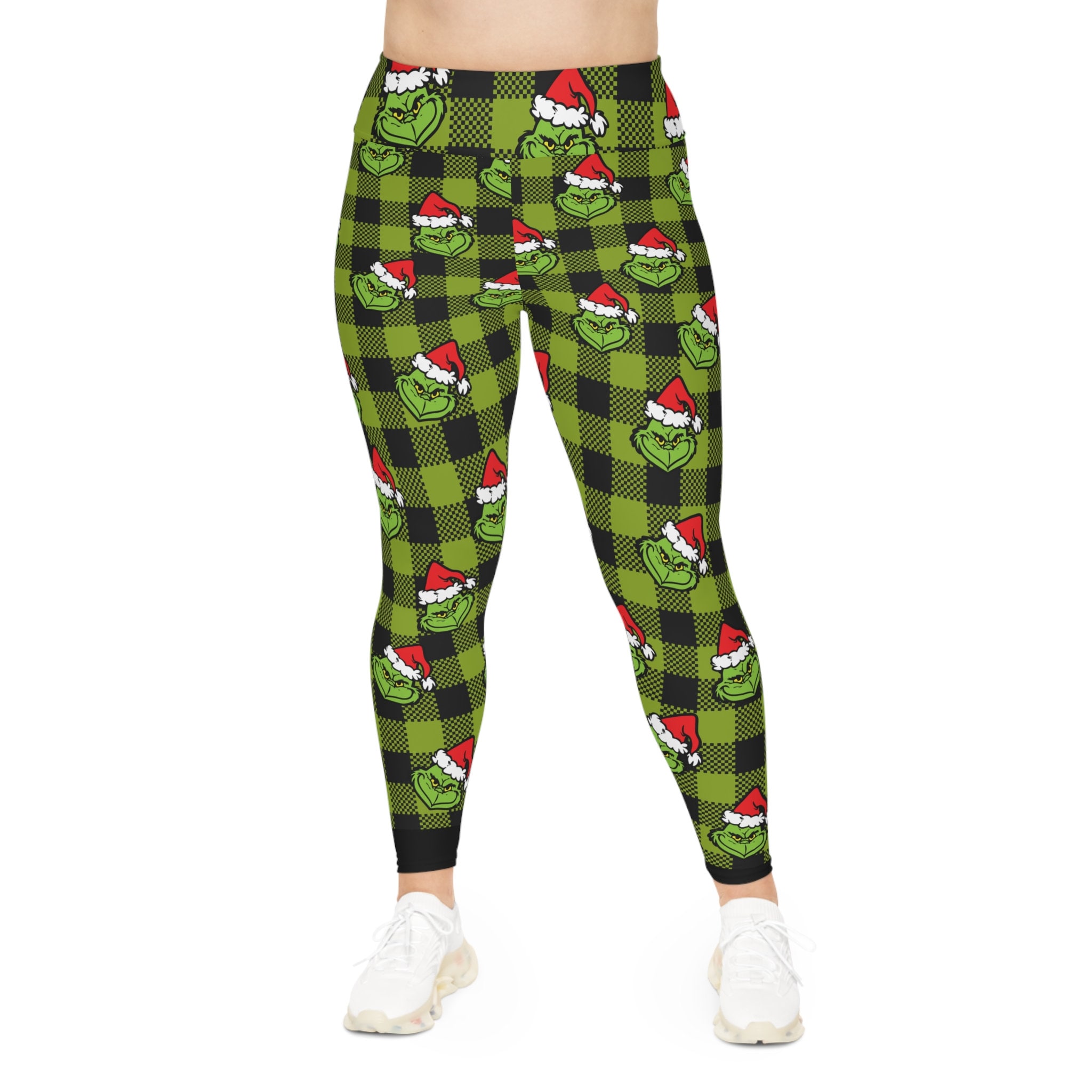 Grinch Leggings Youth Christmas Leggings, Stretchy Leggings, Grinch