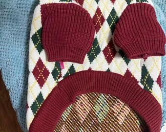 Vintage American Diamond Pet Sweater for Dogs & Cats