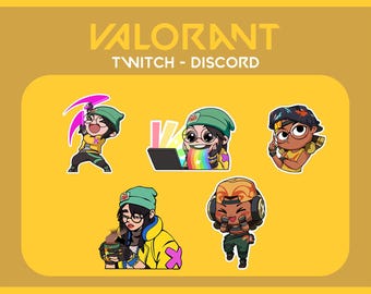 GIF Valorant Killjoy Raze Notes Animated Emote - Animated Emote, Valorant Animated Emote Youtube / Twitch / Discord / Kick / P2U / digital