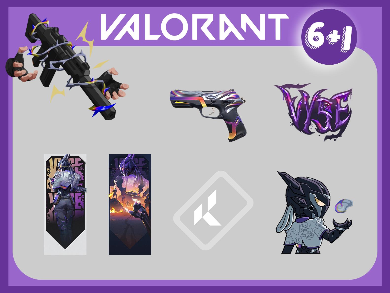 6 Stickers & emotes 1 GIF Vyse Agent Valorant Digital Themed | Animated Emotes for YouTube, Twitch, Discord, and Kick | Instant Download