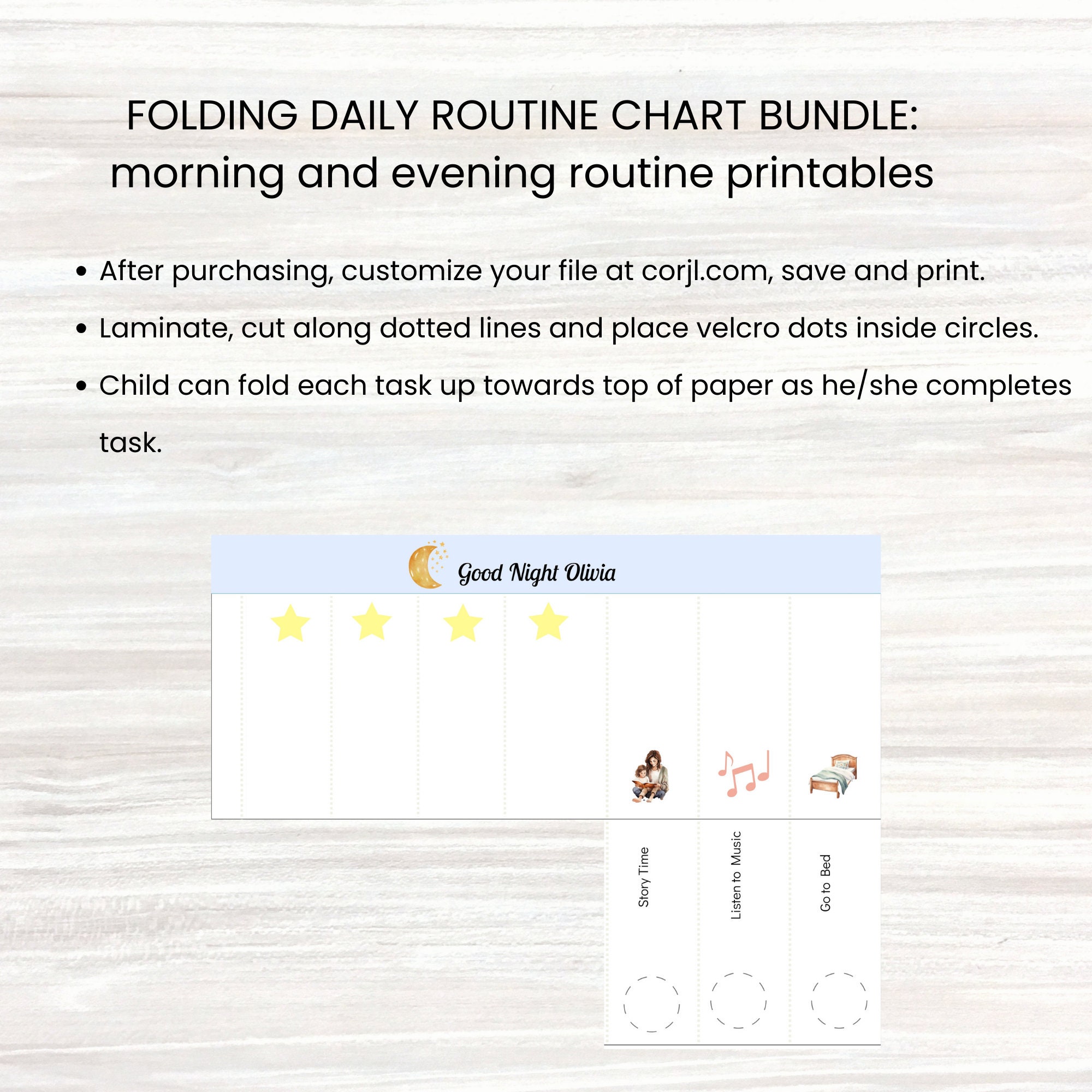 Flip Done Chore Chart Bundle, Morning and Evening Folding Daily Routine ...
