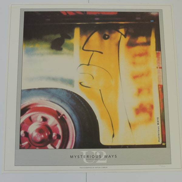 U2 Mysterious Ways Album Cover Numbered Lithograph Anton Corbijn