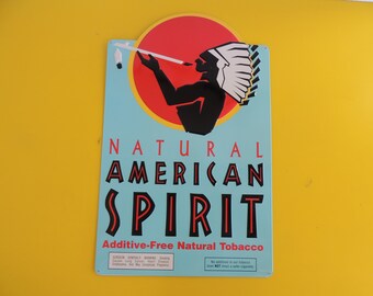 Natural American Spirit Cigarette Tobacco Metal Store Blechschild