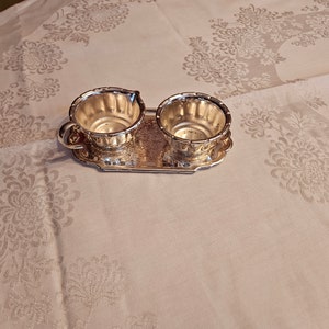 Cream and Sugar Set With Tray