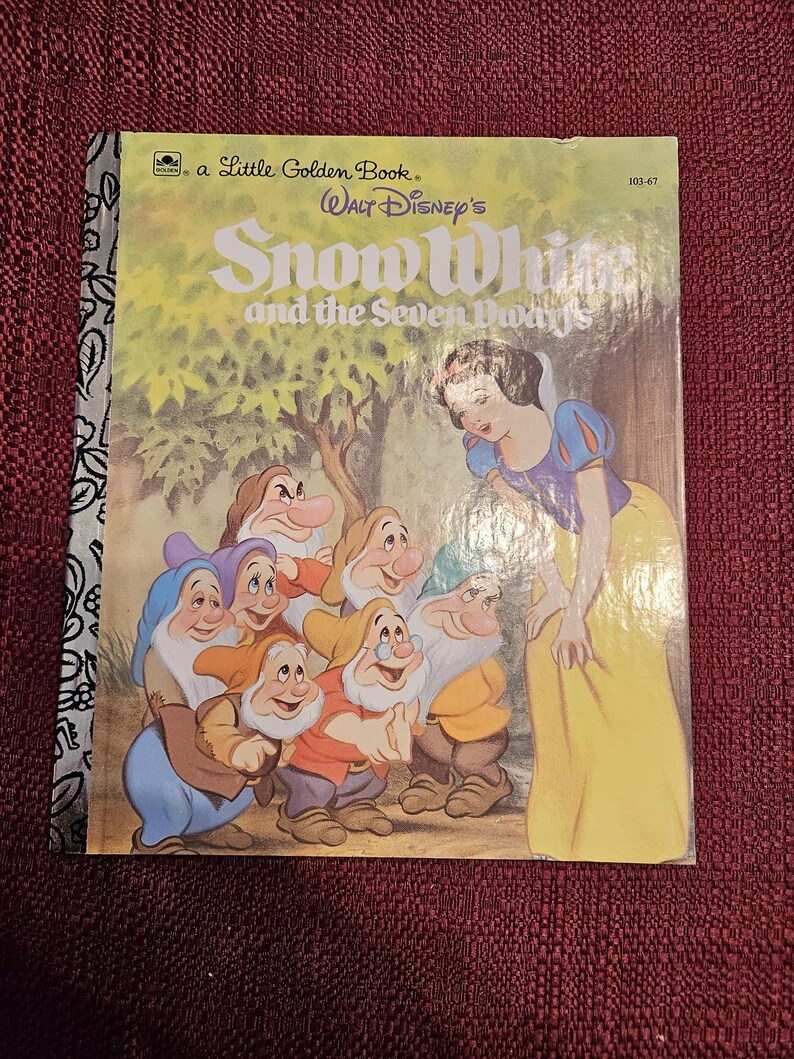 Snow White and the Seven Dwarfs Disney A Little Golden Book 1984 - Etsy