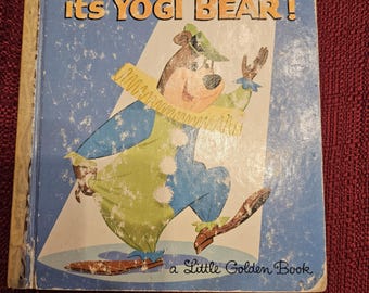Hey There It's Yogi Bear Little Golden Book Hanna Barbera 1964 Vintage