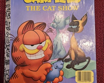Vintage Garfield The Cat Show 1990 A Little Golden Book