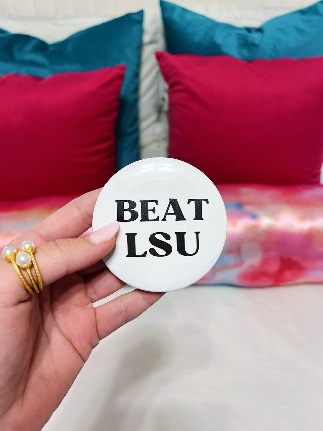 BEAT LSU Button - Etsy
